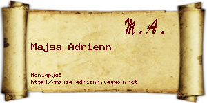 Majsa Adrienn névjegykártya